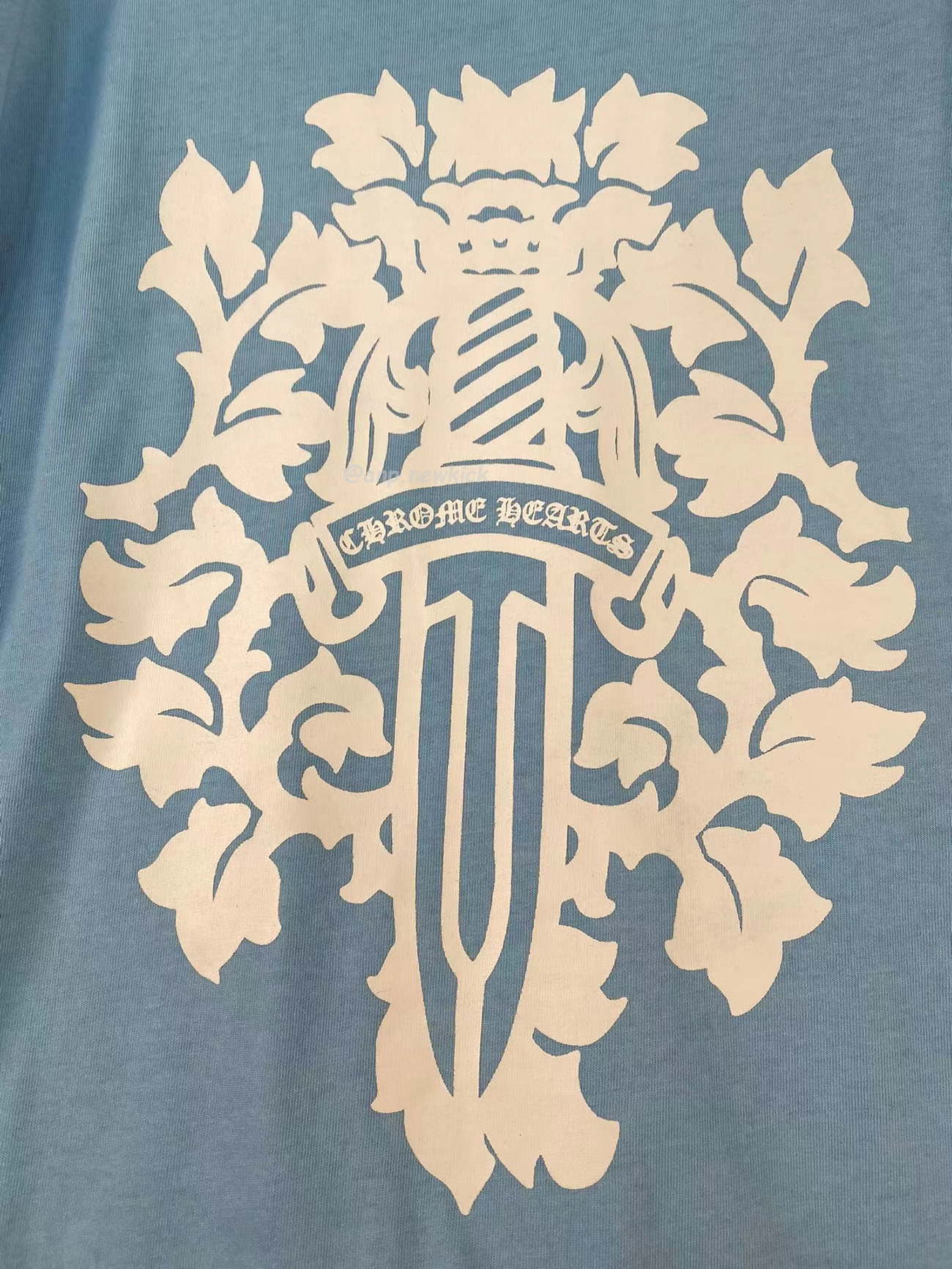 Chrome Hearts Vine Dagger T Shirt Baby Blue (7) - newkick.vip